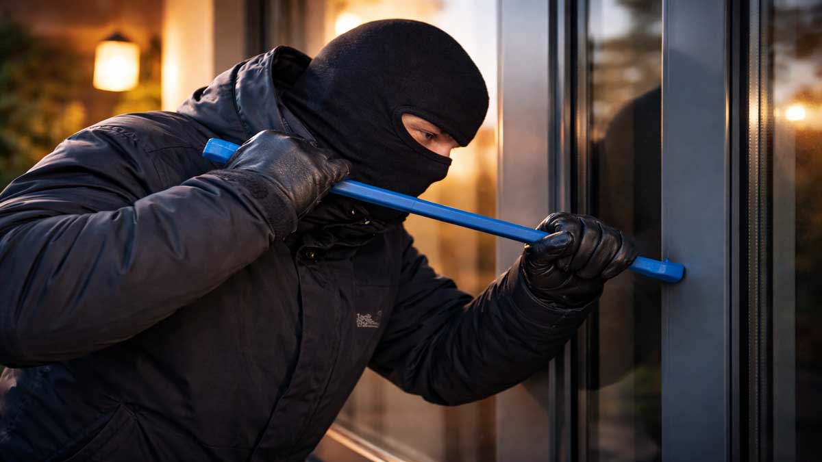 Symbolbild – KI-generierte Darstellung einer Einbruchssituation